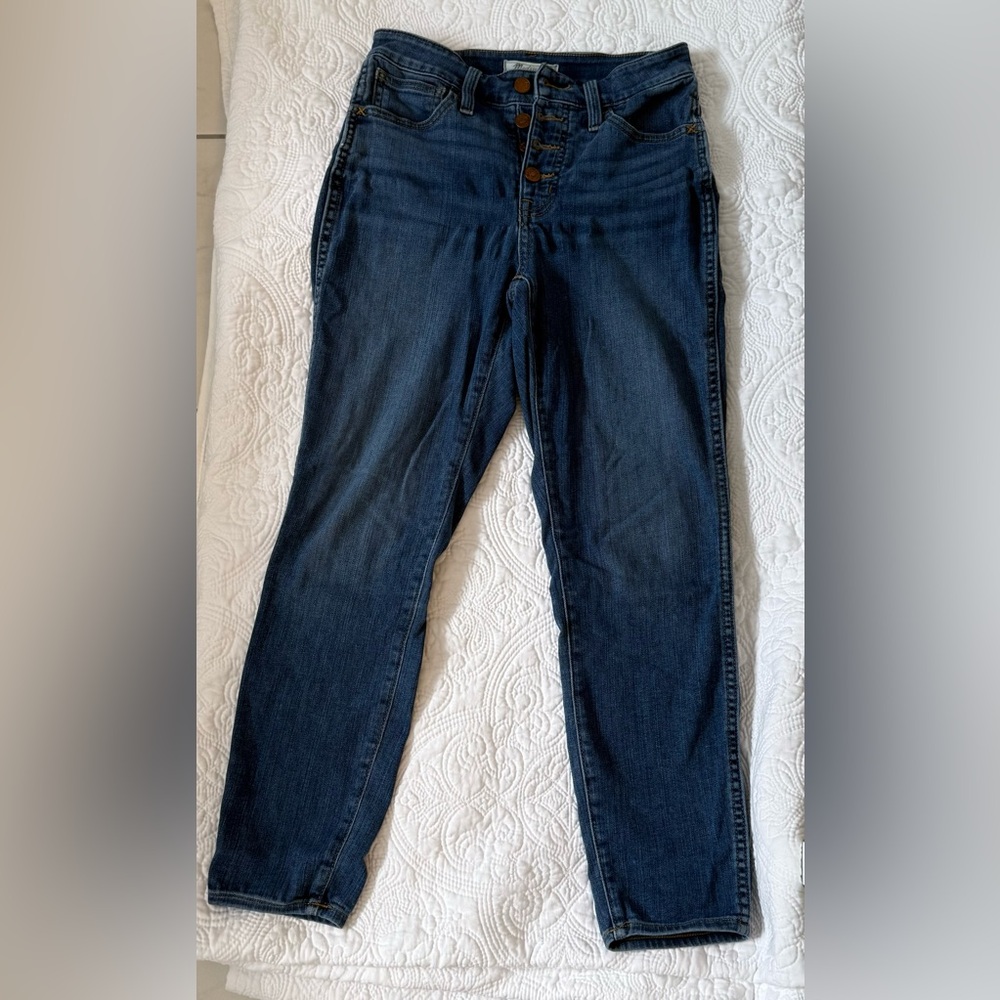 Madewell Blue Skinny Jeans Sleek Design